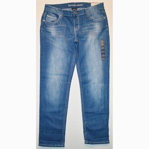 Rhythm in Blues Boyfriend Stretch Jeans 8S NEW
